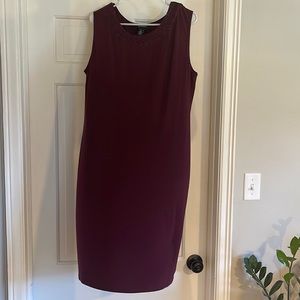 Semi fancy dress. Maroon knee length